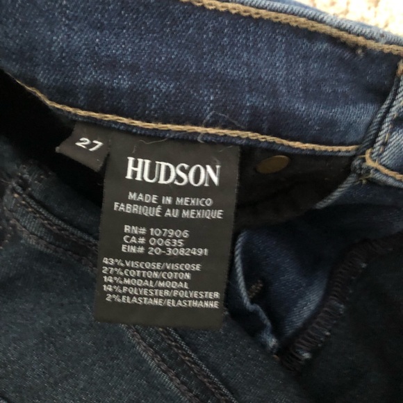 Hudson Size 27 dark wash raw hem jeans - Picture 4 of 4